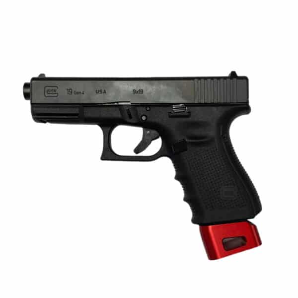 Glock magazine extension, Glock 19 red - buy now at Versa Tactical