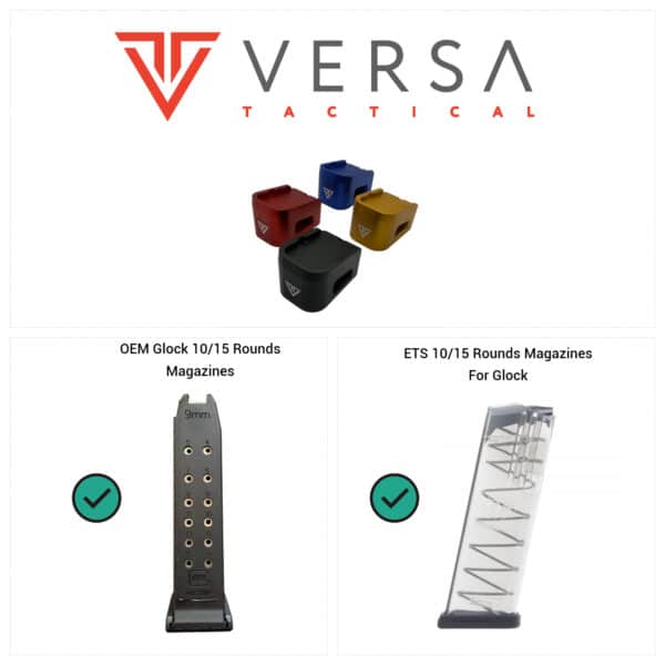 Versa Tactical Grip Secure Glock 19 magazine compatibility chart