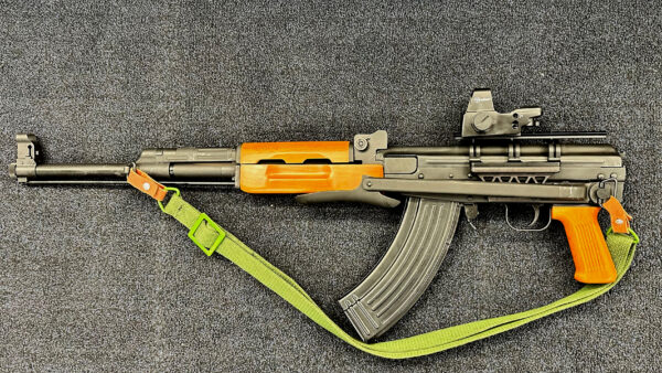 Type81M With Versa Tactical T81 Optic Mount With Wood Furniture and folded stock